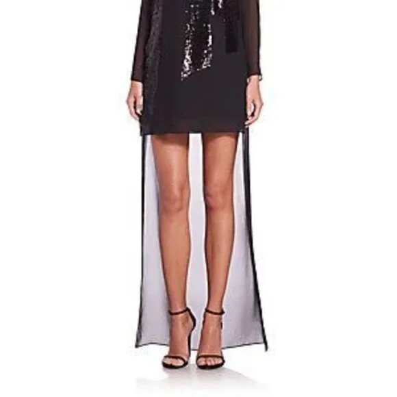 Halston Sequined Hi-Lo Dress NWT